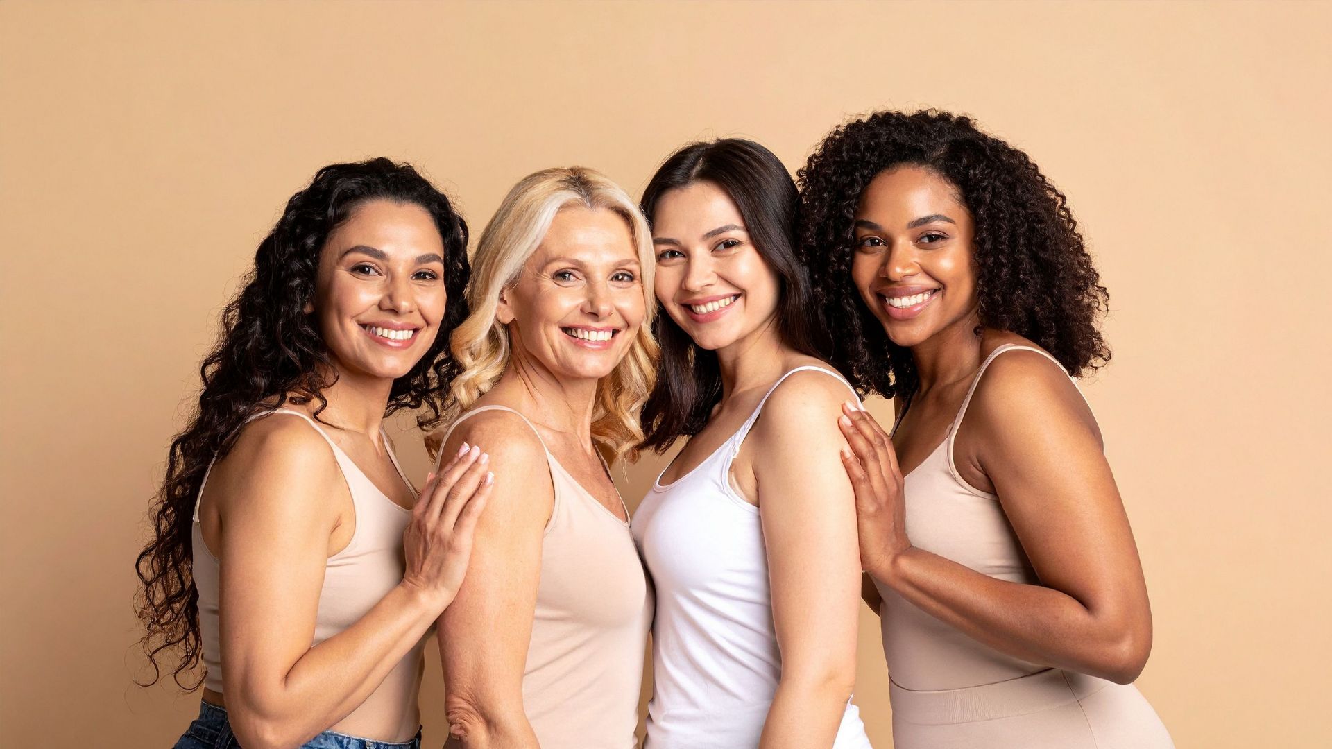 women of all ages lined up